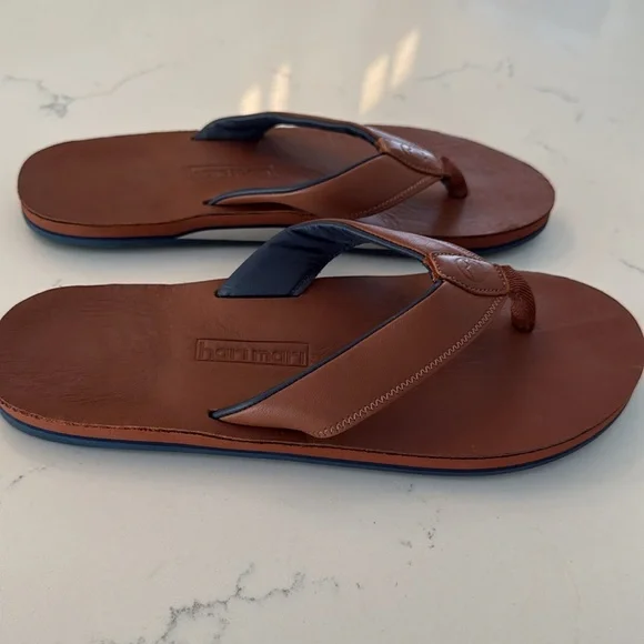 Hari Mari Clipper Tan Men’s Flip Flops US Size 11 EUR 44 New - Picture 12 of 12